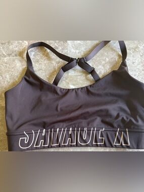 Savage X Fenty Brown Sports Bralette with Logo
